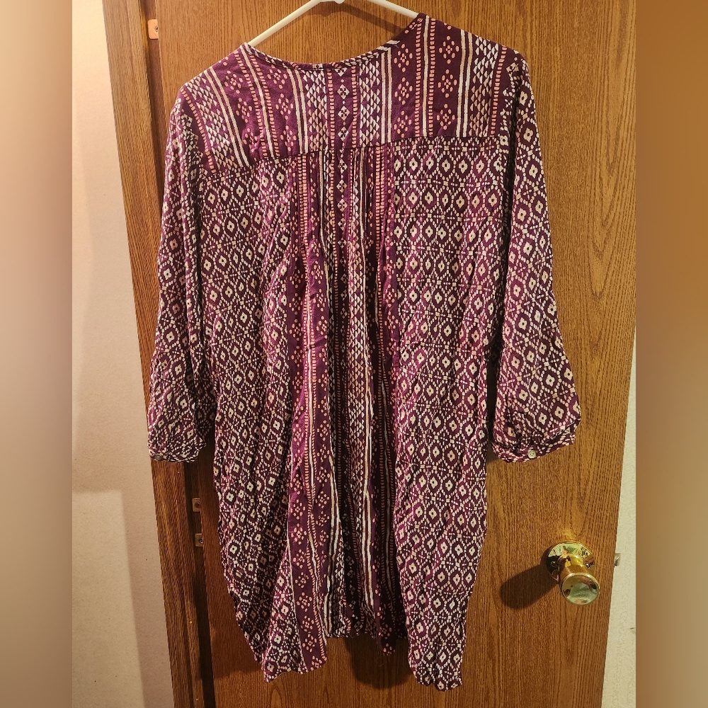 💓 3/$15 Sonoma Size Large 1/2 Sleeve Mini Dress - Picture 7 of 10